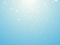 Light blue background with snowflakes Royalty Free Stock Photo