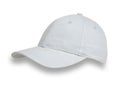 Light blue baseball cap, shot from the side, isolated on white with a drop shadow Royalty Free Stock Photo