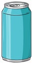 Light Blue Beverage Can Vector Illustration Refreshing Drink Container Design Royalty Free Stock Photo
