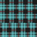 Light Blue and Black Buffalo Check Plaid Seamless Pattern - Classic style light blue and black buffalo check flannel plaid seamles Royalty Free Stock Photo