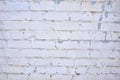 Light blue brick pattern. Old brick wall with cracks and scratches. Brickwall detail for background  texture. Ancient fence Royalty Free Stock Photo