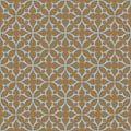 Light blue on brown geometric tile thorn circle seamless repeat pattern background Royalty Free Stock Photo
