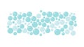 Light Blue Bubble Pattern Background Design, vector design Generative AI Royalty Free Stock Photo