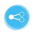 Light blue Button: Share Royalty Free Stock Photo