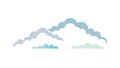 Light Blue Cloud Formation, Gentle Sky Element Vector Design, vector design Generative AI Royalty Free Stock Photo
