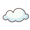 simple cartoon flat cloud illustration Royalty Free Stock Photo