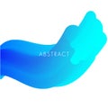 Light blue color long wave abstract background vector