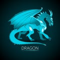 Light-Blue Colored Dragon