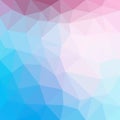 Light blue cool vector Low poly crystal background. Polygon design