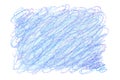 Light blue crayon rectangle by strokes