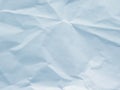 Light blue crumpled paper texture background Royalty Free Stock Photo