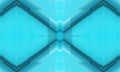 Light blue 3D abstract gaming background with tech futuristic rhombus frames. White abstract geometric modern technology