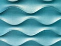 Light blue 3D interior decorative wall panel with unusual geometric shape