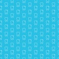 Light Blue Dental Seamless Pattern Design with Tooth Outline