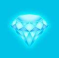 Light blue diamond Royalty Free Stock Photo