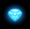 Light blue diamond Royalty Free Stock Photo