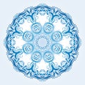 Light blue element of the ornament