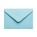 Light blue envelope isolated on white background Royalty Free Stock Photo
