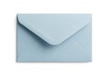 Light blue envelope on white background Royalty Free Stock Photo