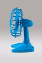 Light blue fan with propeller Royalty Free Stock Photo