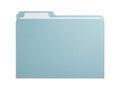 Light blue file folder Royalty Free Stock Photo