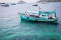 Blue Fishing Boat In The Bay Of Thailand