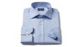 Light blue formal shirt with cuff links Royalty Free Stock Photo