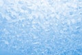 Light blue frozen window glass Royalty Free Stock Photo