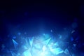 light blue glass abstract explosion particles texture with destruction shards of broken on black Royalty Free Stock Photo