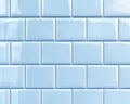Light Blue Glossy Rectangular Tile Wall Royalty Free Stock Photo