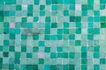 Light blue and green mosaic vitrified tile background