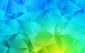 Light Blue, Green vector abstract polygonal background. Royalty Free Stock Photo