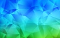 Light Blue, Green vector abstract polygonal background. Royalty Free Stock Photo