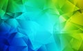 Light Blue, Green vector abstract polygonal background. Royalty Free Stock Photo