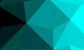 Light Blue, Green vector polygonal illustration, which consist of triangles. Royalty Free Stock Photo