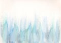 Light blue and green watercolor brush strokes abstract background Royalty Free Stock Photo