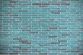 Light blue and grey long brick background, finely textured combed surface, architecture creative copy space