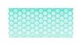 Light Blue Hexagonal Honeycomb Geometric Pattern, vector design Generative AI Royalty Free Stock Photo