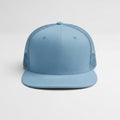 Light blue mesh cap with flat brim Royalty Free Stock Photo