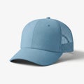 Light blue mesh cap with structured design Royalty Free Stock Photo