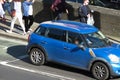 Light blue Mini Cooper