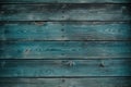 Light blue old shabby wooden background texture. Painted teal old rustic wooden wall. Royalty Free Stock Photo