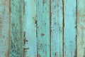 Light blue painted old planks texture background. Wall texture background with peeling old paint. Royalty Free Stock Photo