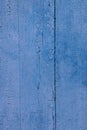 Light blue painted wood textured background. Cracked weathered wooden texture. Royalty Free Stock Photo