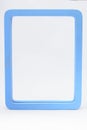 Light Blue Rectangular Frame on White Background Royalty Free Stock Photo
