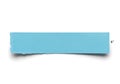 A light blue rectangular object with a slightly curved edge and a small mark Royalty Free Stock Photo