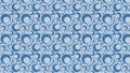 Light Blue Retro Circles Seamless Wallpaper Pattern Royalty Free Stock Photo