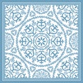 Light blue scarf design