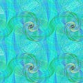 Light blue seamless spiral fractal pattern Royalty Free Stock Photo