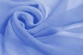 Light blue silk textile used as background Royalty Free Stock Photo